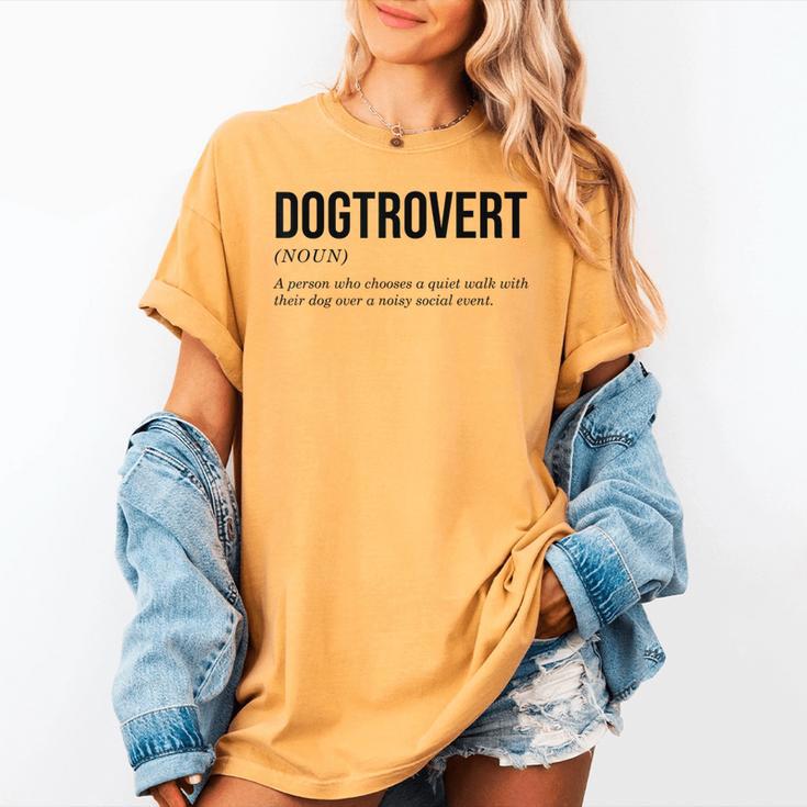 Dogtrovert Definition Dog Lover Introvert Women Men Women's Comfort Colors T-Shirt Dogtrovert Definition Dog Lover Introvert Women Men Women's Comfort Colors T-Shirt