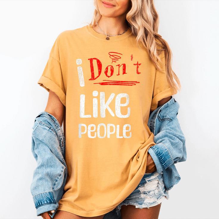 I Don't Like People Introvert Small Women's Comfort Colors T-Shirt