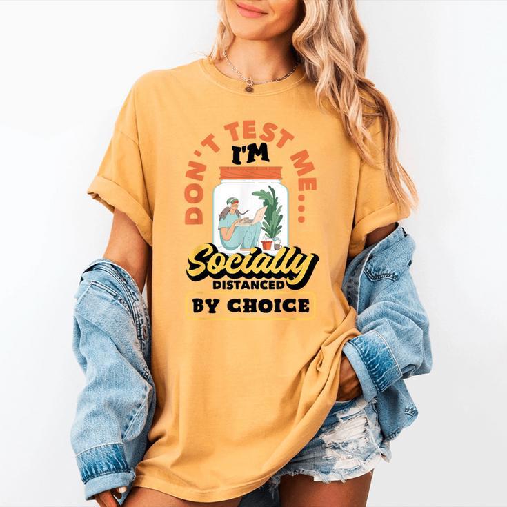 Don't Test Me Introvert's Women's Comfort Colors T-Shirt