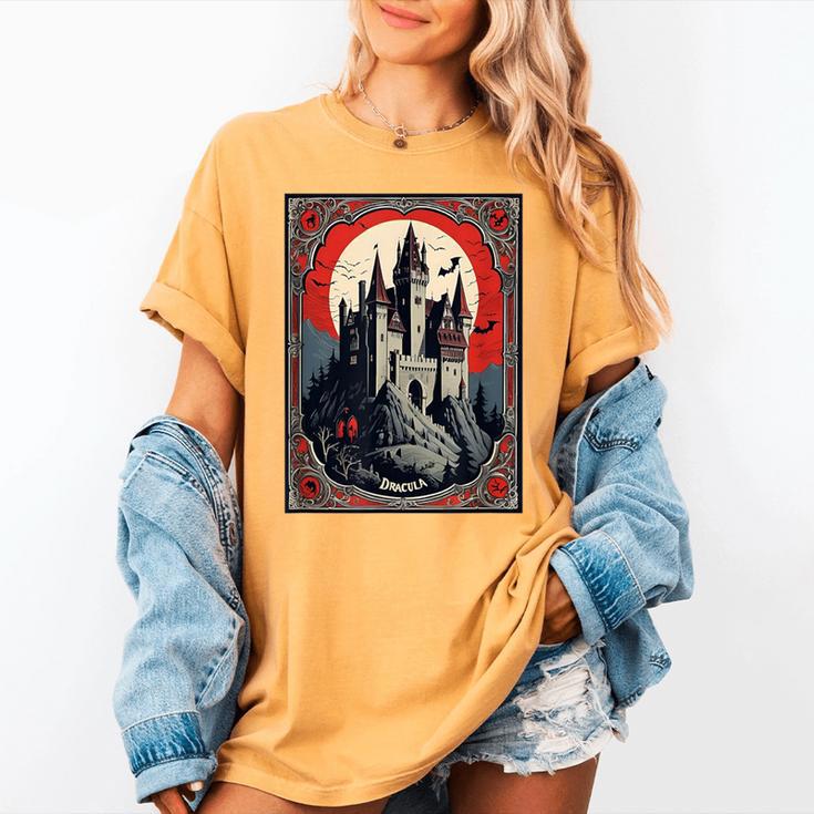 Dracula's Castle Book Cover Illustration Women's Comfort Colors T-Shirt
