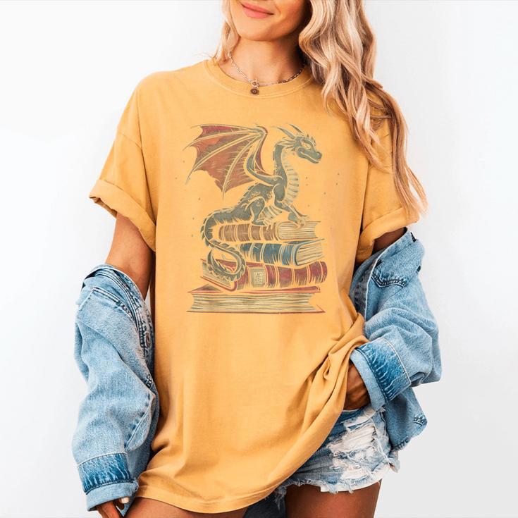 Dragon Fantasy Book Lover Book Nerd Women's Comfort Colors T-Shirt