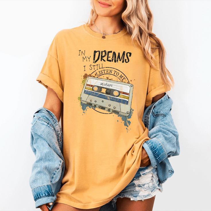 Dreams Of Music Mixtapes Retro Cassette Lifestyle Nostalgia Premium Tri-Blend Women's Comfort Colors T-Shirt