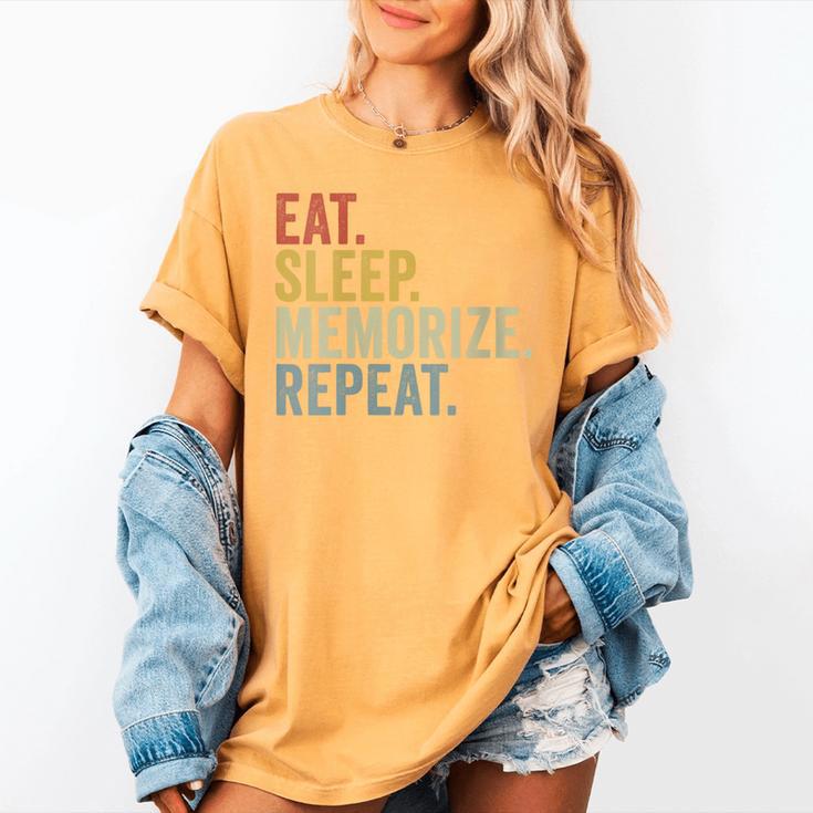Eat Sleep Memorize Repeat Memory Women's Comfort Colors T-Shirt
