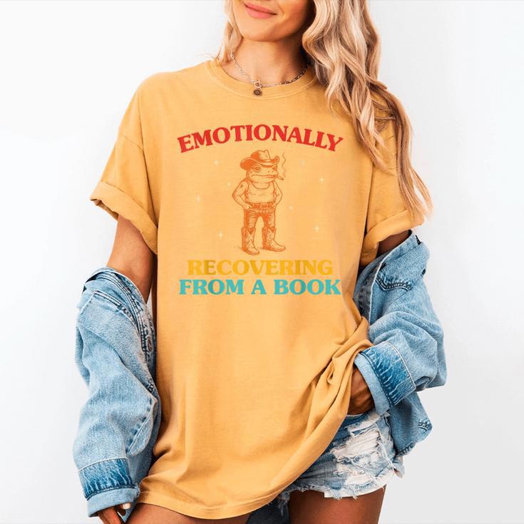 Emotionally Recovering From A Book Frog Women's Comfort Colors T-Shirt