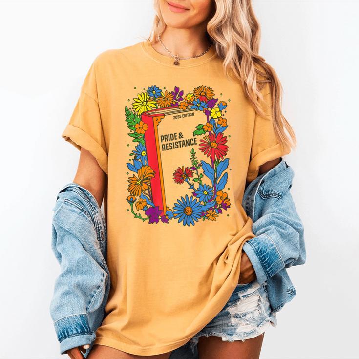 Equal Rights Book Flower Resist Feminist LGBTQ Floral Women's Comfort Colors T-Shirt