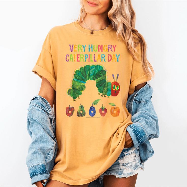 Eric Carle Very Hungry Caterpillar Day Children's Book Women's Comfort Colors T-Shirt Eric Carle Very Hungry Caterpillar Day Children's Book Women's Comfort Colors T-Shirt