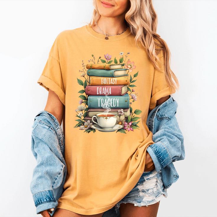 Fantasy Drama Tragedy Book Lover Subtle Watercolor Women's Comfort Colors T-Shirt Fantasy Drama Tragedy Book Lover Subtle Watercolor Women's Comfort Colors T-Shirt