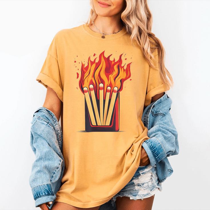 Flames And Lighter Costume For Matchbook Lovers Women's Comfort Colors T-Shirt
