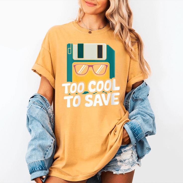 Floppy Disk Retro Tech Nostalgia Old School Computing Humor Women's Comfort Colors T-Shirt