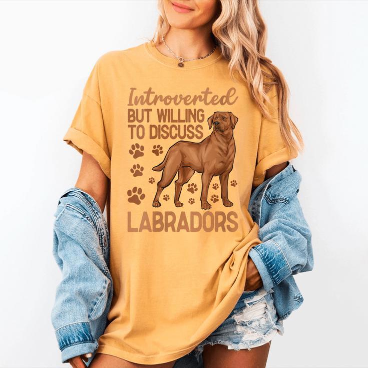 Fox Red Labrador Retriever Introvert Foxred Lab Women's Comfort Colors T-Shirt Fox Red Labrador Retriever Introvert Foxred Lab Women's Comfort Colors T-Shirt