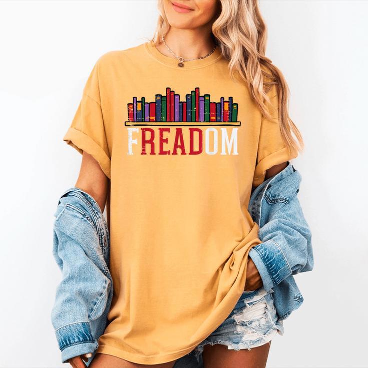 Freadom Shelf Read Reading Book Librarian Men Women Kids Women's Comfort Colors T-Shirt Freadom Shelf Read Reading Book Librarian Men Women Kids Women's Comfort Colors T-Shirt