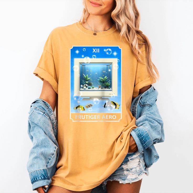 Frutiger Aero Aesthetic Tech Computer Aquarium Tarot Card Raglan Baseball Tee Women's Comfort Colors T-Shirt Frutiger Aero Aesthetic Tech Computer Aquarium Tarot Card Raglan Baseball Tee Women's Comfort Colors T-Shirt