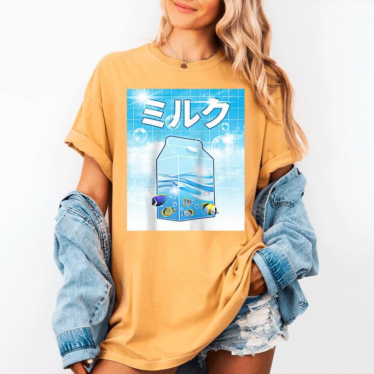 Frutiger Aero Aesthetic Tech Kawaii Milk Underwater Fishes Raglan Baseball Tee Women's Comfort Colors T-Shirt Frutiger Aero Aesthetic Tech Kawaii Milk Underwater Fishes Raglan Baseball Tee Women's Comfort Colors T-Shirt