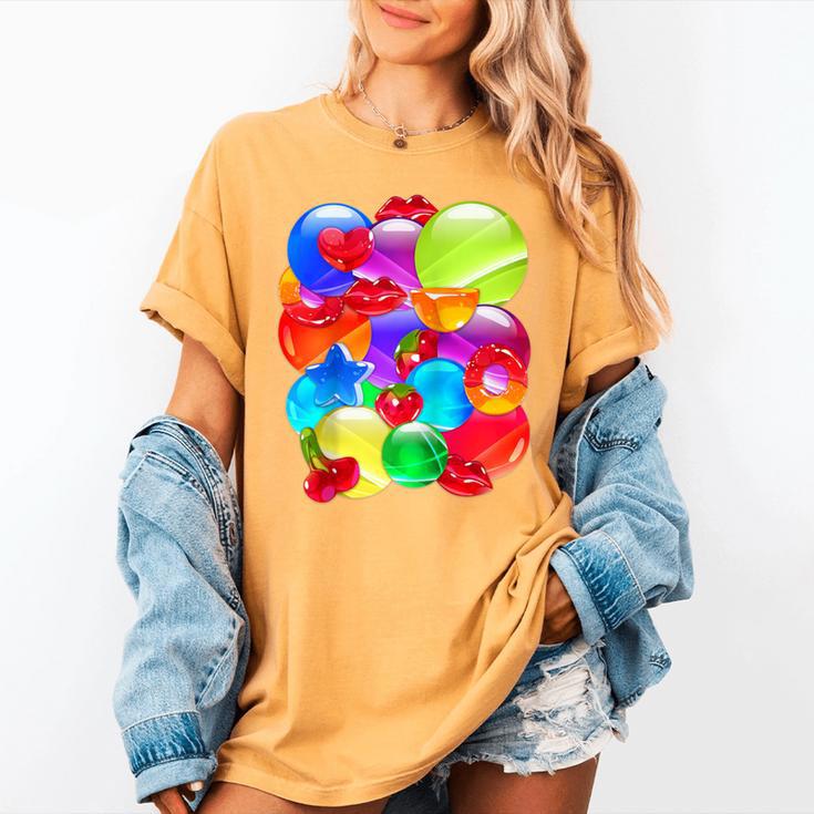Frutiger Aero Aesthetic Tech Orb Pattern Heart Cherry Lips Raglan Baseball Tee Women's Comfort Colors T-Shirt Frutiger Aero Aesthetic Tech Orb Pattern Heart Cherry Lips Raglan Baseball Tee Women's Comfort Colors T-Shirt