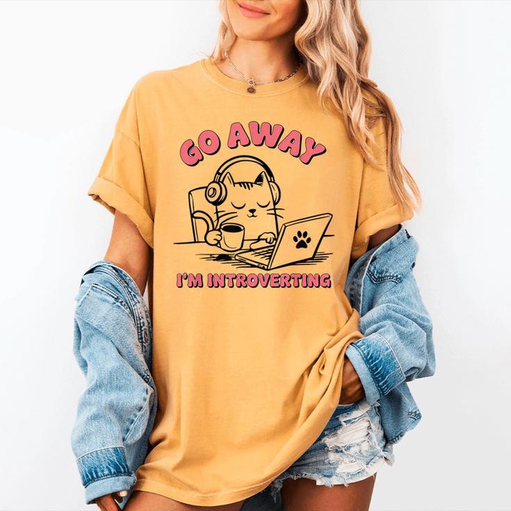 Go Away I´m Introverting Stay Home Socially Awkward Women's Comfort Colors T-Shirt Go Away I´m Introverting Stay Home Socially Awkward Women's Comfort Colors T-Shirt