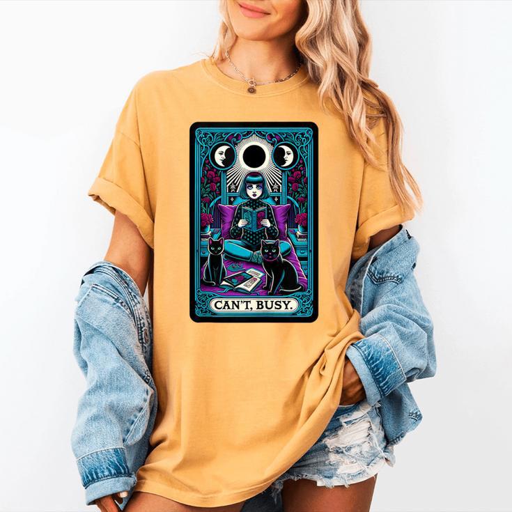 Gothic Girl Tarot Card Introverted Reader And Reading Women's Comfort Colors T-Shirt