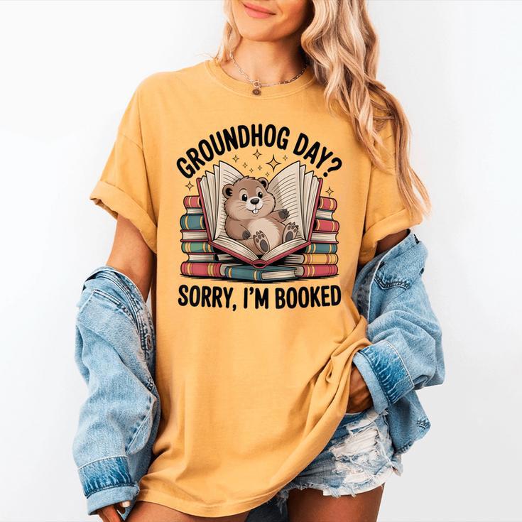 Groundhog Day Librarian Book Lover Reader Library Women's Comfort Colors T-Shirt