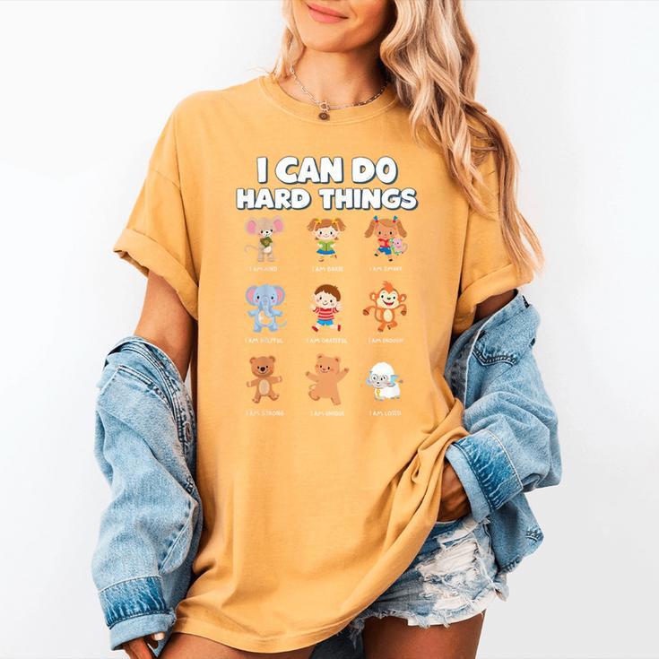 I Can Do Hard Things Children's Book Characters Women's Comfort Colors T-Shirt