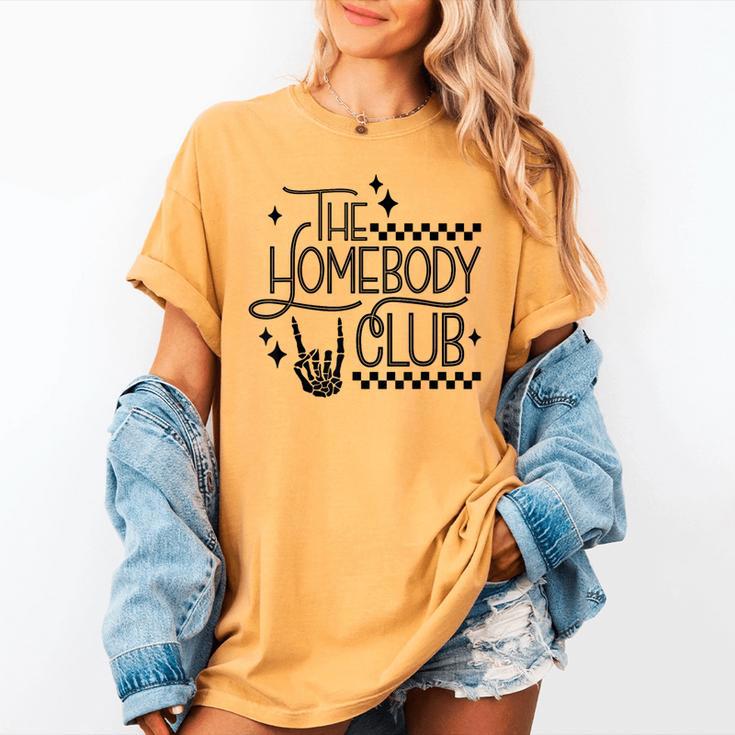 The Homebody Club Retro Introvert Antisocial Women's Comfort Colors T-Shirt