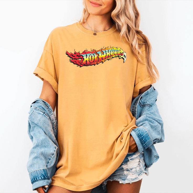 Hot Wheels Comic Book Fire Logo Women's Comfort Colors T-Shirt