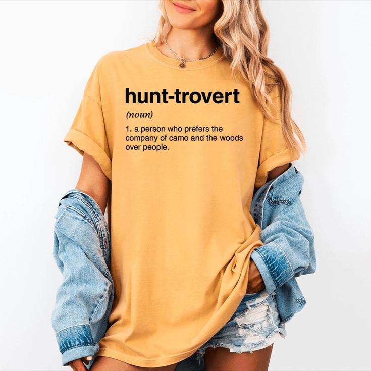 Hunt-Trovert Hunting Camo Woods Introvert Women's Comfort Colors T-Shirt Hunt-Trovert Hunting Camo Woods Introvert Women's Comfort Colors T-Shirt