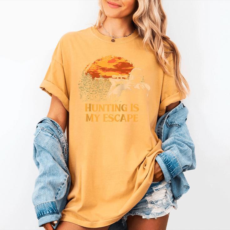Hunting Is My Escape Introvert Hunter Antisocial Raglan Baseball Tee Women's Comfort Colors T-Shirt