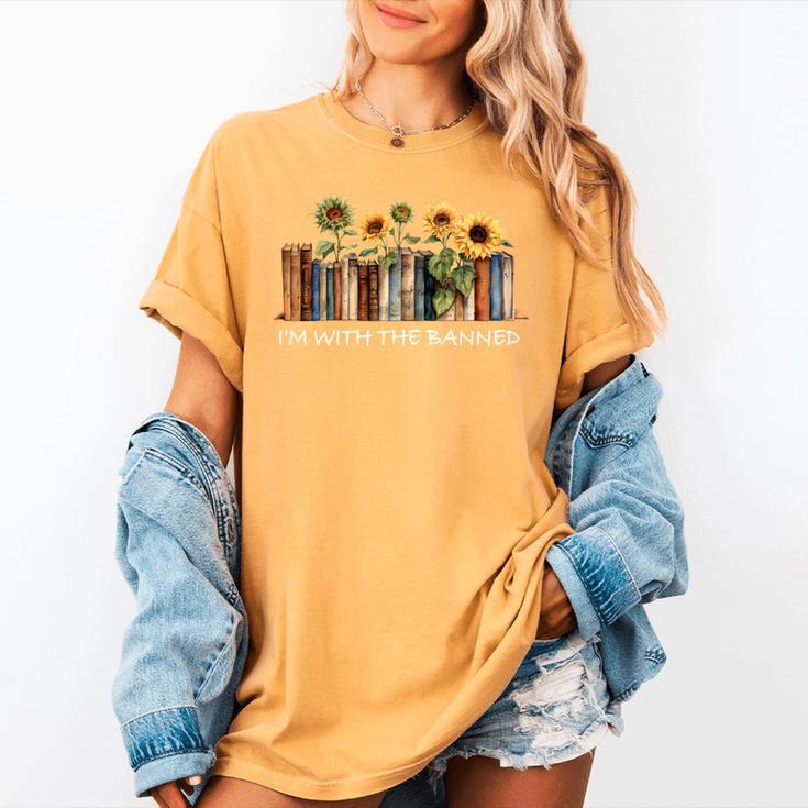 I'm With The Banned Read Banned Books Bookworm Women's Comfort Colors T-Shirt