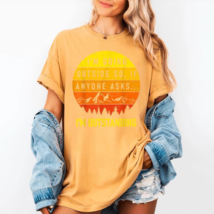 I'm Outstanding Retro Introvert Mountain Trip Lover Women's Comfort Colors T-Shirt I'm Outstanding Retro Introvert Mountain Trip Lover Women's Comfort Colors T-Shirt