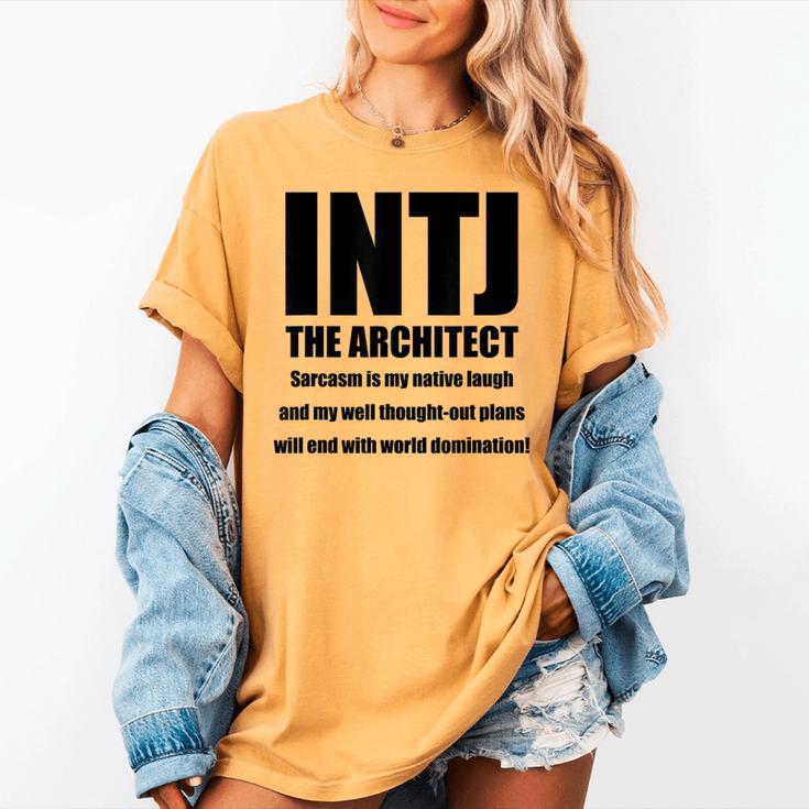 INTJ Architect Personality Introvert Sarcastic Women's Comfort Colors T-Shirt INTJ Architect Personality Introvert Sarcastic Women's Comfort Colors T-Shirt