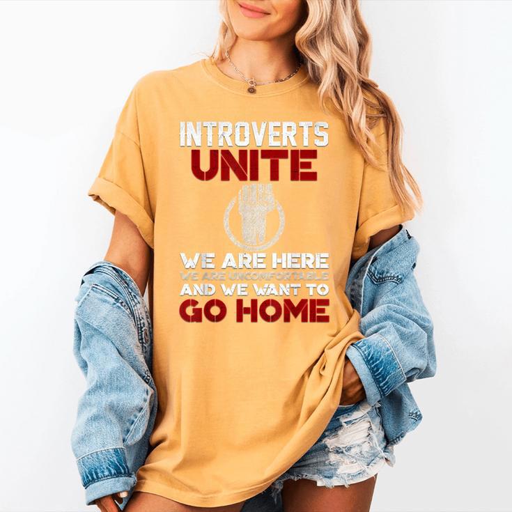 INTP Introverts Unite Anti Social For Men Women Women's Comfort Colors T-Shirt