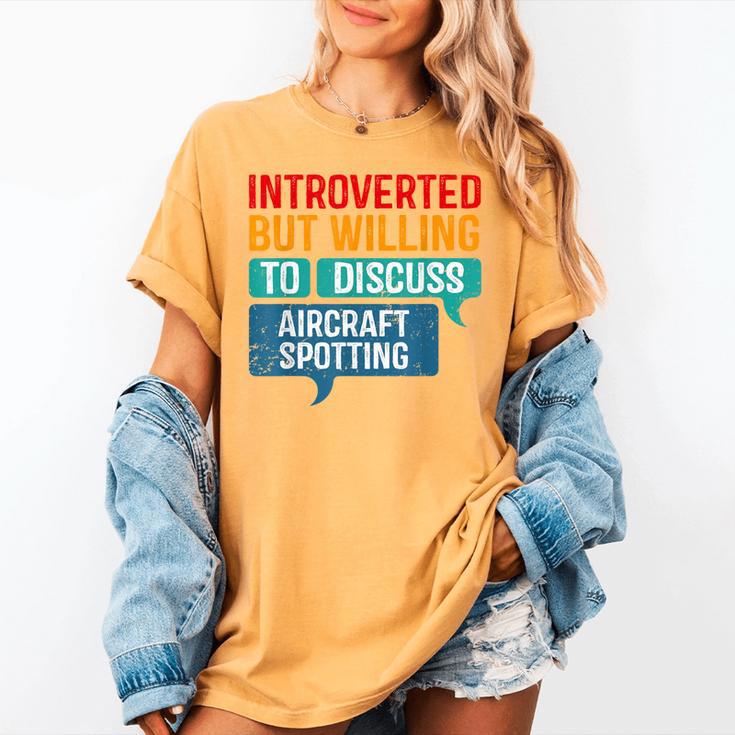 Introvert Aircraft Spotting Lovers Men & Women Women's Comfort Colors T-Shirt