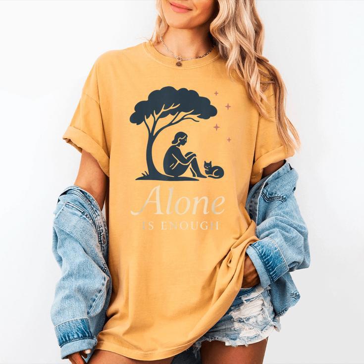 Introvert Alone Is Enough Social Battery Low Antisocial Women's Comfort Colors T-Shirt