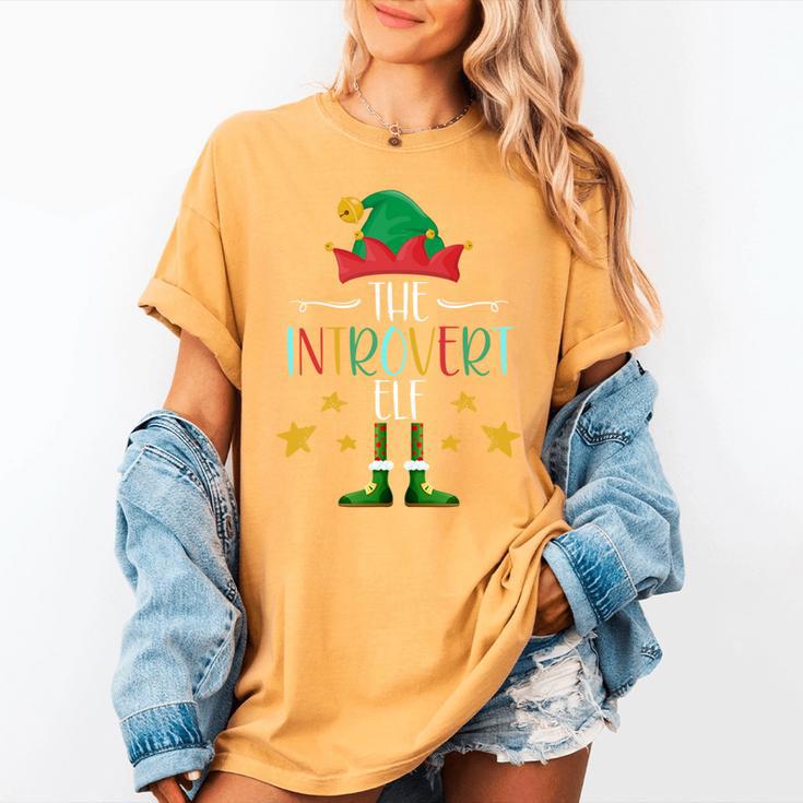 The Introvert Elf Christmas Family Matching Fun Xmas Top Women's Comfort Colors T-Shirt The Introvert Elf Christmas Family Matching Fun Xmas Top Women's Comfort Colors T-Shirt