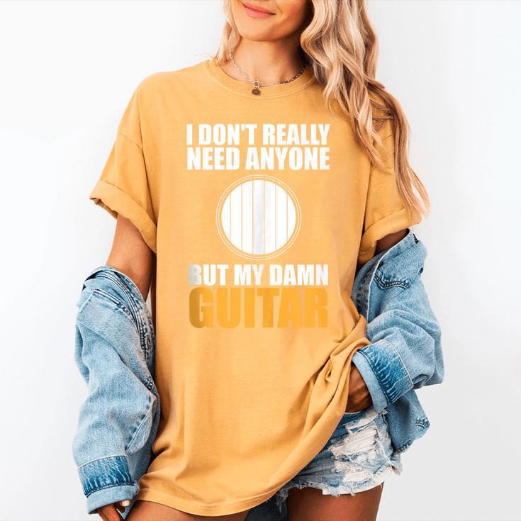 Introvert Guitarist Only Need Guitar Enjoy Acoustic Music Women's Comfort Colors T-Shirt