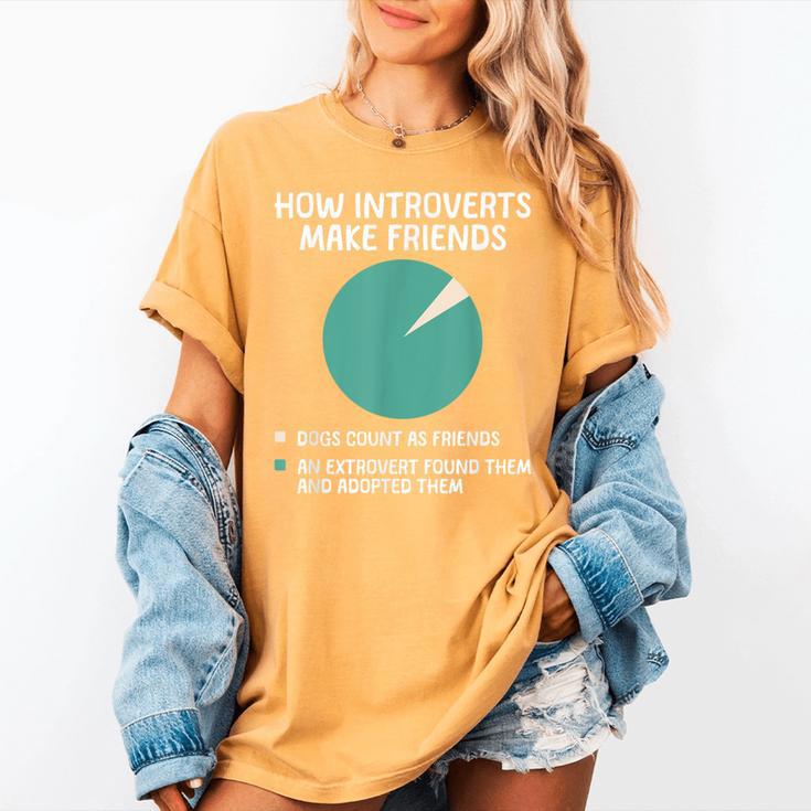 Introvert Introverted Person Awkward Introverts Dog Lover Women's Comfort Colors T-Shirt