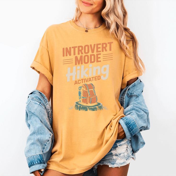 Introvert Mode Hiking Activated Hiker Women's Comfort Colors T-Shirt