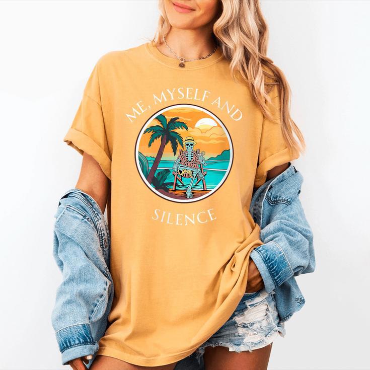 Introvert Relaxation Me Myself And Silence Summer Vacation Women's Comfort Colors T-Shirt Introvert Relaxation Me Myself And Silence Summer Vacation Women's Comfort Colors T-Shirt