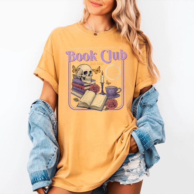 Introverted Romance Unapologetically Anti-Social Book Club Women's Comfort Colors T-Shirt
