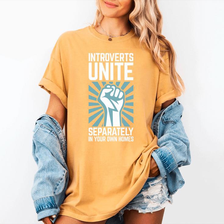 Introverts Unite Separately In Your Own Homes Shirt Premium Tri-Blend Women's Comfort Colors T-Shirt