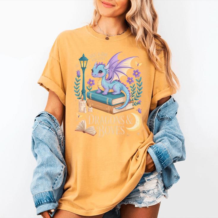 Just a Girl Who Loves Dragons & Books Reader Fantasy Fun Premium Tri-Blend Women's Comfort Colors T-Shirt Just a Girl Who Loves Dragons & Books Reader Fantasy Fun Premium Tri-Blend Women's Comfort Colors T-Shirt