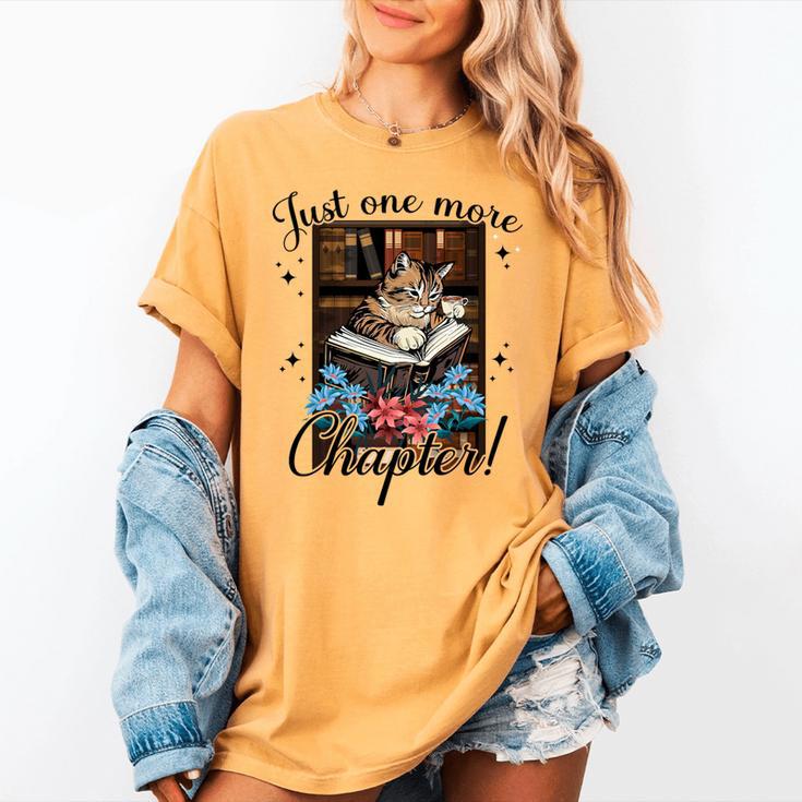 Just One More Chapter Cat Reading Books Coffee Lovers Premium Tri-Blend Women's Comfort Colors T-Shirt Just One More Chapter Cat Reading Books Coffee Lovers Premium Tri-Blend Women's Comfort Colors T-Shirt