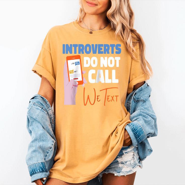 We Just Text Introvert For Quiet People Raglan Baseball Tee Women's Comfort Colors T-Shirt We Just Text Introvert For Quiet People Raglan Baseball Tee Women's Comfort Colors T-Shirt