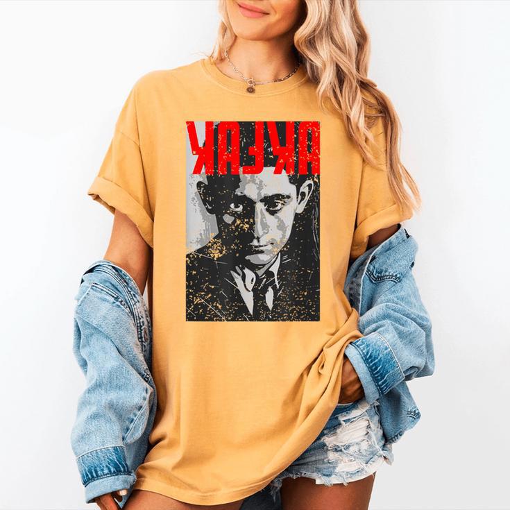 Kafka Franz Portrait Books And Literature Women's Comfort Colors T-Shirt