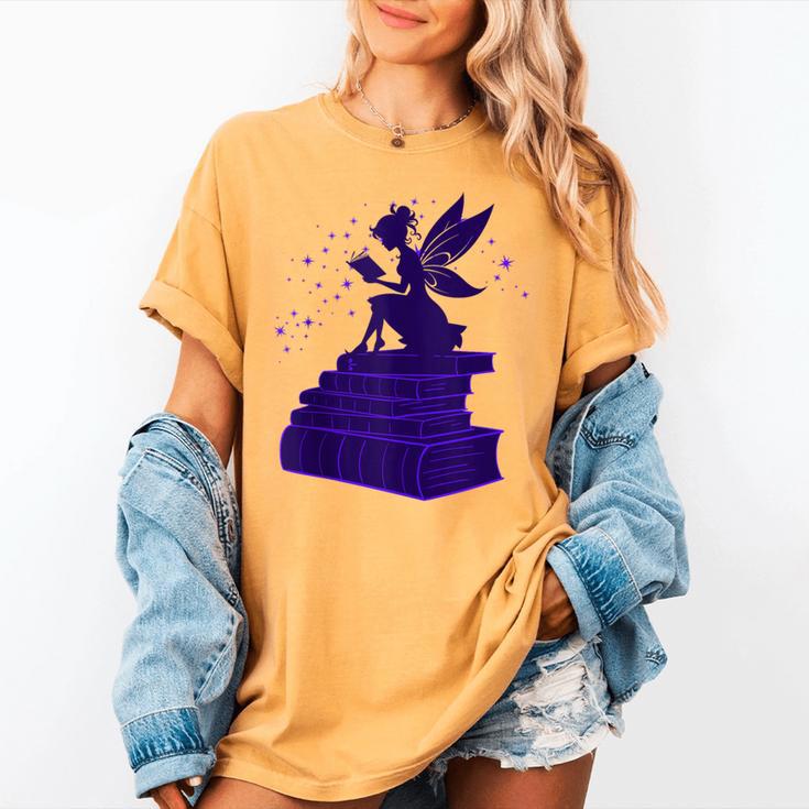 Kawaii Fairy Bookish Book Lover Library Read Women's Comfort Colors T-Shirt