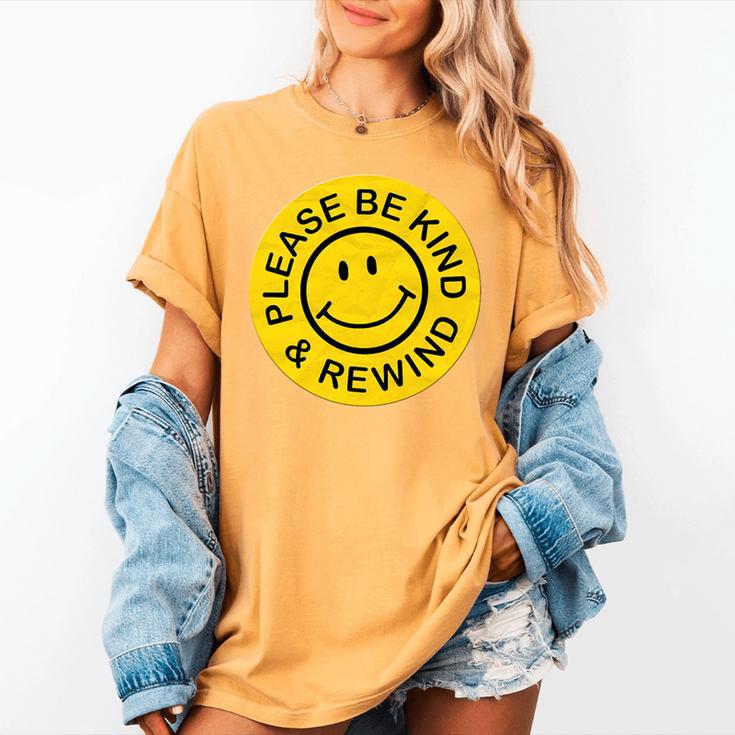 Be Kind Rewind Shirt Retro Nostalgia Sticker 80s 90s Tee Premium Tri-Blend Women's Comfort Colors T-Shirt