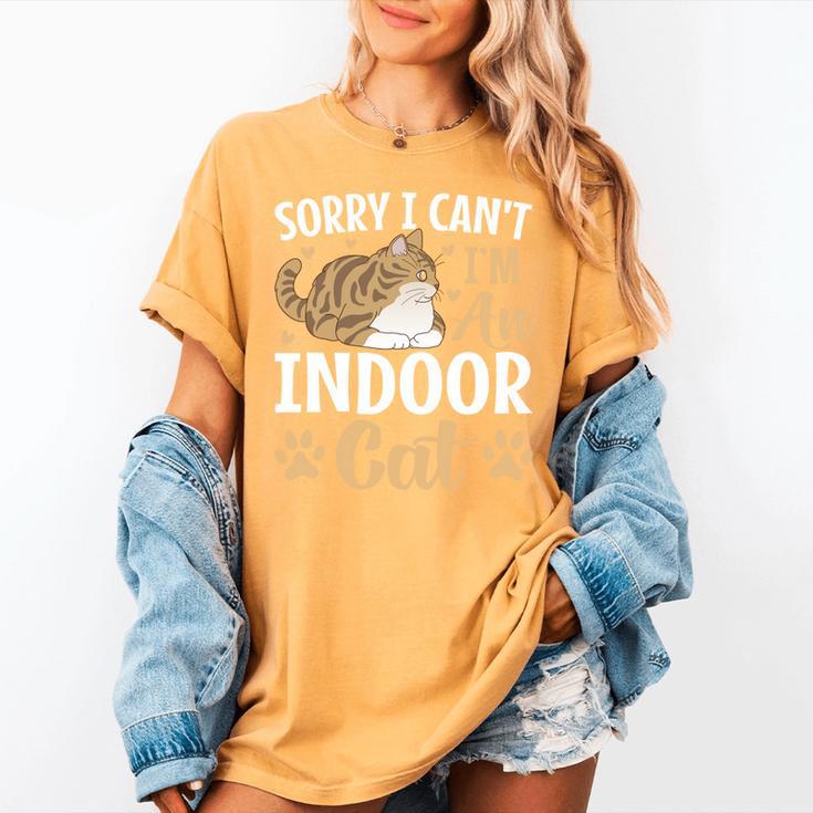 Kitty Pet Lover Introvert Person Cats Show Family Member Women's Comfort Colors T-Shirt