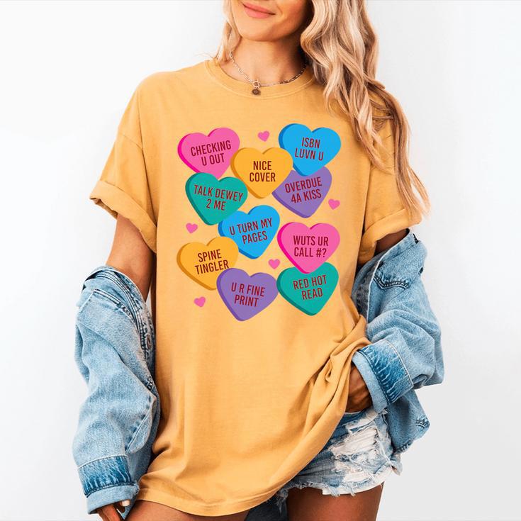 Librarian Shirt Valentines Book Worm Reading Tshirt Premium Tri-Blend Women's Comfort Colors T-Shirt
