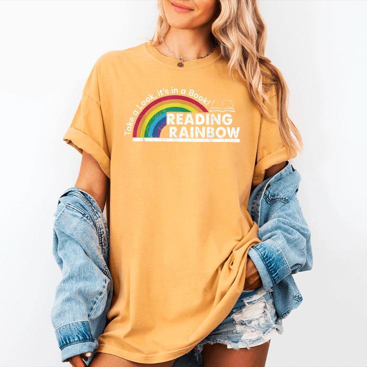 Take A Look It's In A Book Retro Reading Book Lover Women's Comfort Colors T-Shirt Take A Look It's In A Book Retro Reading Book Lover Women's Comfort Colors T-Shirt