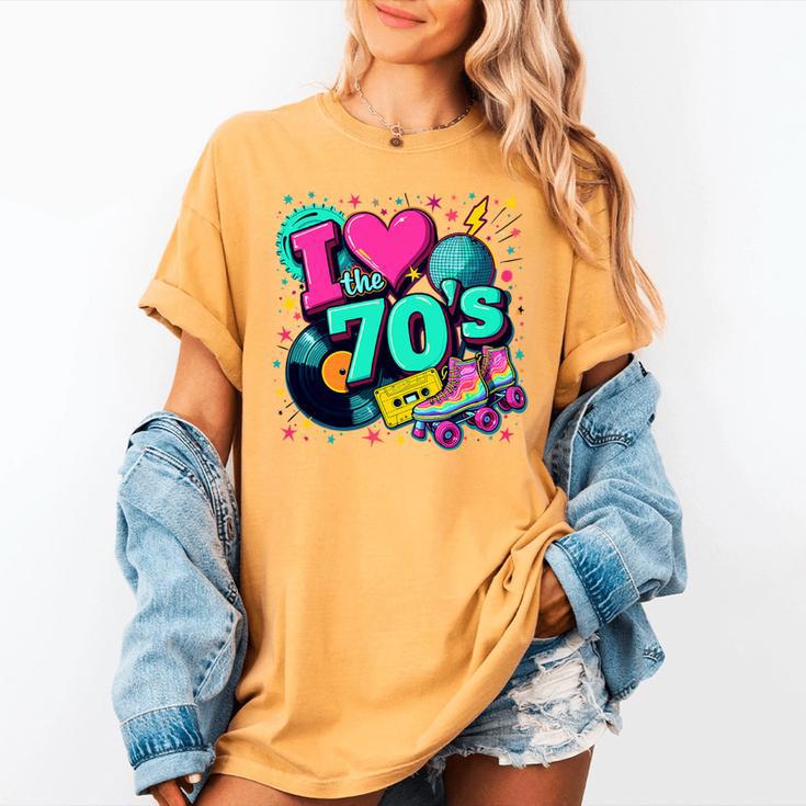 I Love The 70s Retro Cassette Roller Vinyl Disco Nostalgia Premium Tri-Blend Women's Comfort Colors T-Shirt I Love The 70s Retro Cassette Roller Vinyl Disco Nostalgia Premium Tri-Blend Women's Comfort Colors T-Shirt