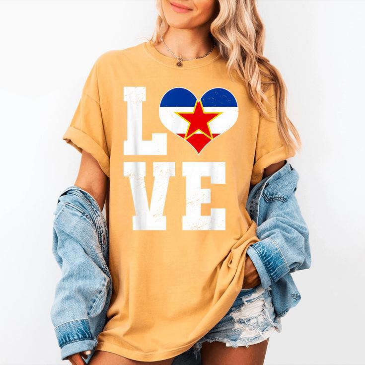 Love Yugoslavia Proud Yugoslav Nostalgia Women's Comfort Colors T-Shirt